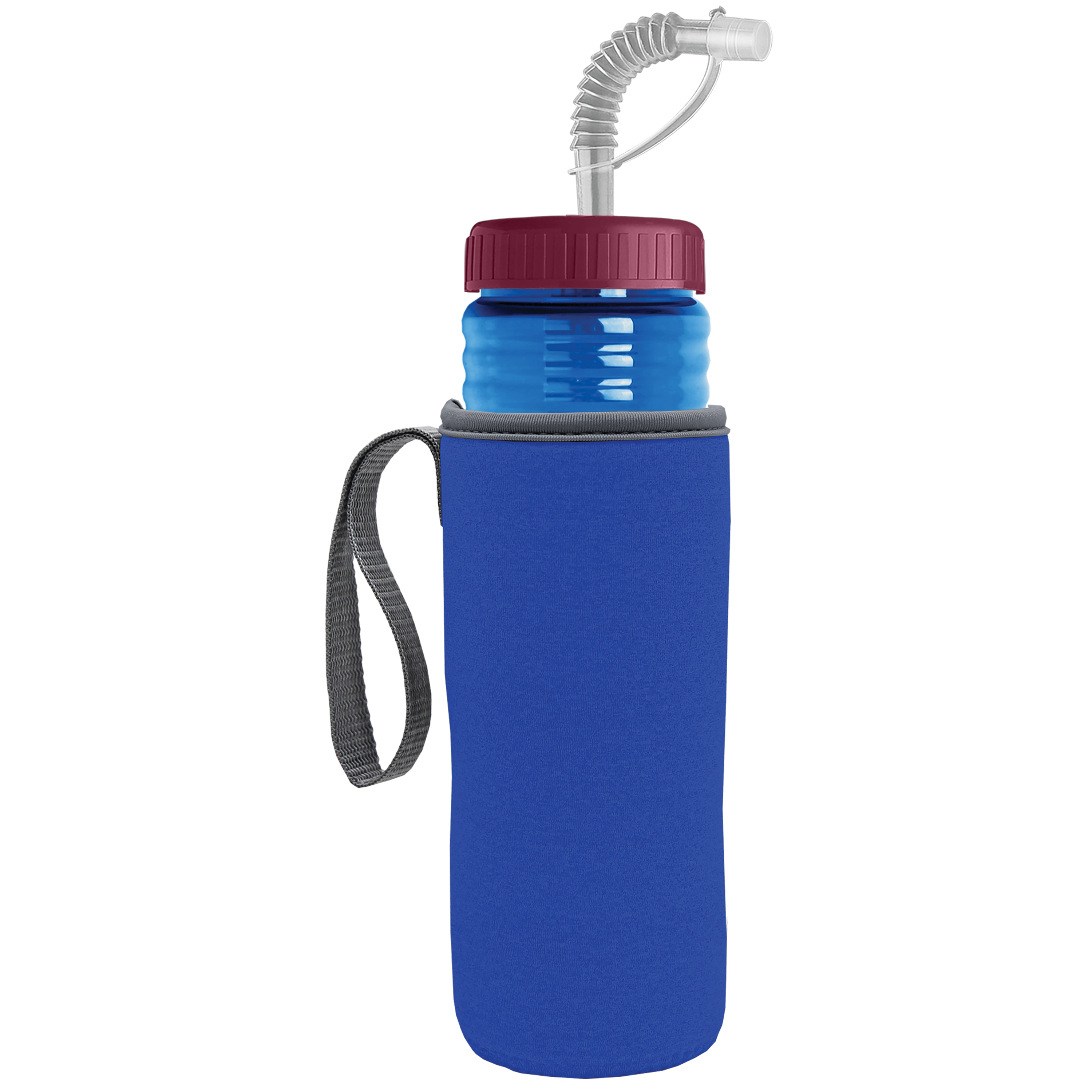 Garyline® Lifeguard Bottle with Straw Lid and Insulated Caddy - 24 oz.